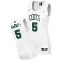 Camiseta Garnett #5 Boston Celtics Mujer Blanco