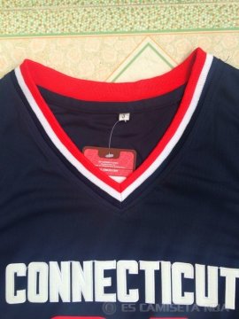 Camiseta NCAA Allen #34 Connecticut Negro