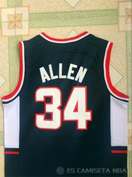 Camiseta NCAA Allen #34 Connecticut Negro