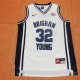 Camiseta Brigham Young Fredette #32 NCAA Blanco