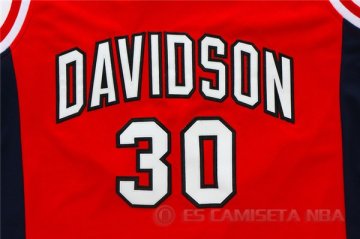 Camiseta Davidson Curry #30 NCAA Rojo