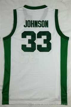 Camiseta Btate Johnson #33 NCAA Blanco