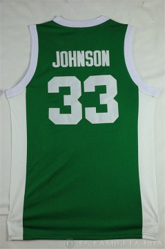 Camiseta Btate Johnson #33 NCAA Verde