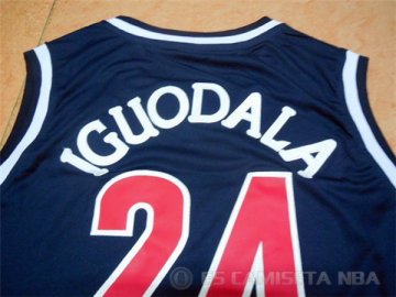 Camiseta NCAA #24 Universidad de Arizona Iguodala Azul Marino