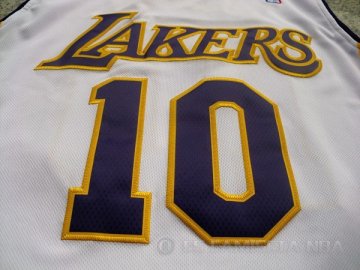 Camiseta Nash #10 Los Angeles Lakers Blanco