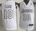 Camiseta Nash #10 Lakers 2012 Navidad Blanco