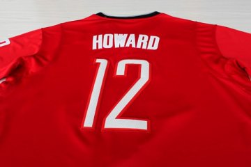Camiseta Howard #12 Rockets 2013 Navidad Rojo