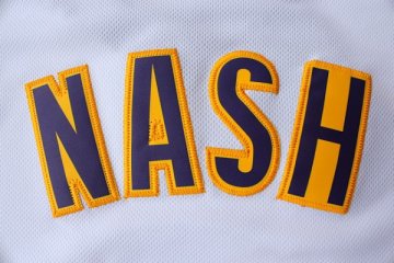 Camiseta Nash #10 Lakers 2013 Navidad Blanco