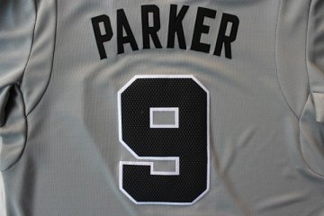 Camiseta Parker #9 Spurs 2013 Navidad Gris