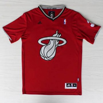 Camiseta Wade #3 Heats 2013 Navidad Rojo