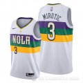 Camiseta Nikola Mirotic #3 New Orleans Pelicans Ciudad Edition Blanco