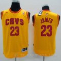 Camiseta James #23 Cleveland Cavaliers Nino Amarillo