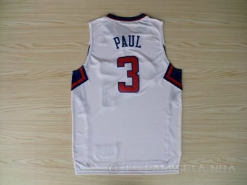 Camiseta Paul #3 Los Angeles Clippers Blanco