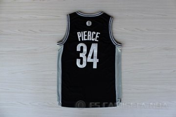 Camiseta Pierce #34 Brooklyn Nets Negro