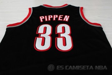 Camiseta Pippen #33 Portland Trail Blazers Negro