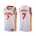 Camiseta Rajon Rondo NO 7 Atlanta Hawks Association 2020-21 Blanco