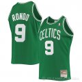 Camiseta Rajon Rondo #9 Boston Celtics Hardwood Classics Verde