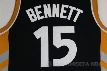 Camiseta Bennett #15 Toronto Raptors Negro Oro