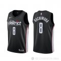 Camiseta Rui Hachimura #8 Washington Wizards Ciudad 2019-20 Negro