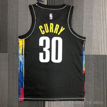 Camiseta Seth Curry #30 Brooklyn Nets Ciudad 2020-21 Negro