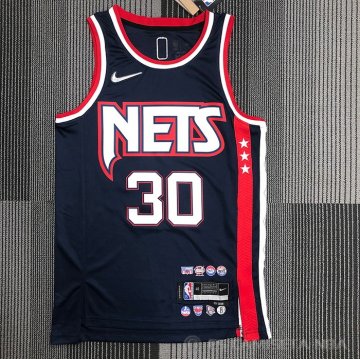 Camiseta Seth Curry #30 Brooklyn Nets Ciudad 2021-22 Azul