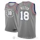 Camiseta Shake Milton #18 Philadelphia 76ers Ciudad 2018-19 Gris