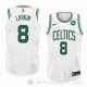 Camiseta Shane Larkin #8 Boston Celtics Association 2018 Blanco
