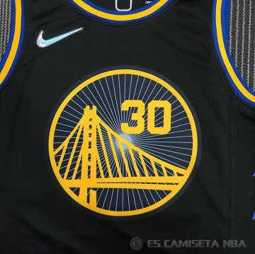 Camiseta Stephen Curry 2974th Golden State Warriors 3 Points Negro
