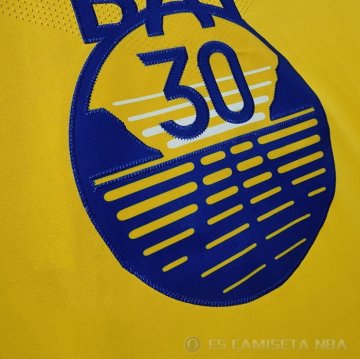 Camiseta Stephen Curry #30 Golden State Warriors Statement Autentico 2022 Oro