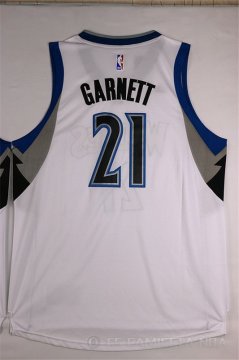 Camiseta Garnett #21 Minnesota Timberwolves Blanco