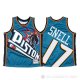 Camiseta Tony Snell #17 Detroit Pistons Mitchell & Ness Big Face Azul