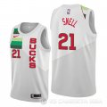 Camiseta Tony Snell #21 Milwaukee Bucks Earned Edition Blanco