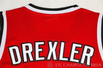 Camiseta Drexler #22 Portland Trail Blazers Rojo