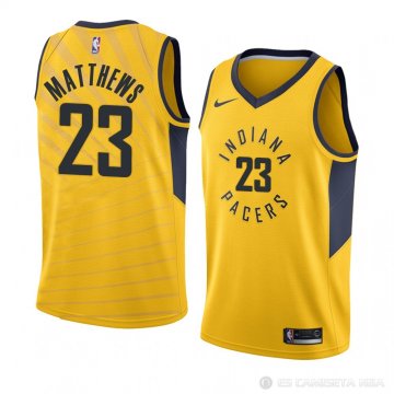 Camiseta Wesley Matthews #23 Indiana Pacers Statement 2018 Amarillo