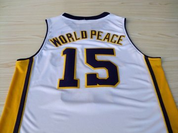 Camiseta World Peace #15 Los Angeles Lakers Blanco