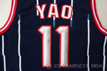 Camiseta Yao #11 Houston Rockets Retro Azul