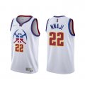 Camiseta Zeke Nnaji NO 22 Denver Nuggets Earned 2020-21 Blanco