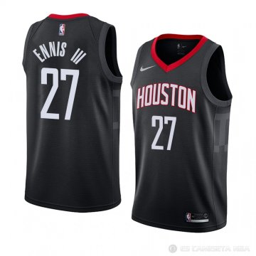 Camisetat James Ennis III #27 Houston Rockets Statement 2018 Negro