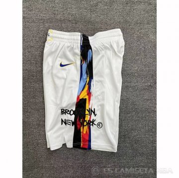 Pantalone Brooklyn Nets Ciudad 2022-23 Blanco