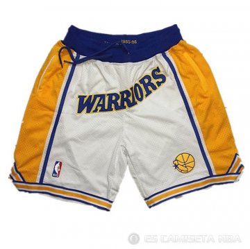 Pantalone Golden State Warriors Blanco