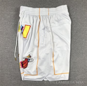Pantalone Miami Heat Ciudad Just Don 2022-23 Blanco