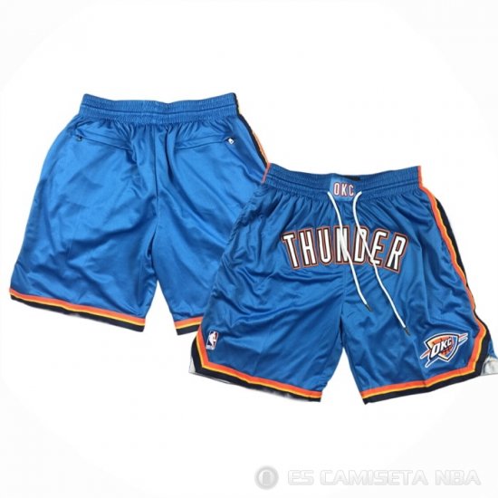 Pantalone Oklahoma City Thunder Just Don Azul - Haga un click en la imagen para cerrar