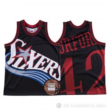 Camiseta Al Horford #42 Philadelphia 76ers Mitchell & Ness Big Face Negro