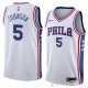 Camiseta Amir Johnson #5 Philadelphia 76ers Association 2018 Blanco