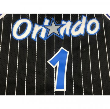 Camiseta Anfernee Hardaway NO 1 Orlando Magic Mitchell & Ness 1 Orlando Magic994-95 Negro