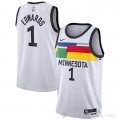 Camiseta Anthony Edwards #1 Minnesota Timberwolves Ciudad 2022-23 Blanco