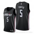 Camiseta Bobby Portis #5 Washington Wizards Ciudad Negro