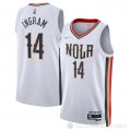 Camiseta Brandon Ingram #14 New Orleans Pelicans Ciudad 2021-22 Blanco