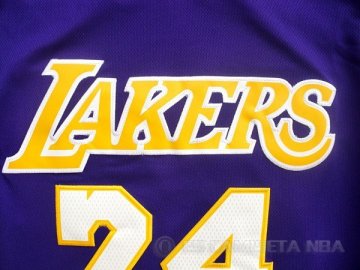 Camiseta Bryant #24 Los Angeles Lakers Violeta