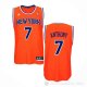 Camiseta Carmelo Anthony #7 New York Knicks Naranja